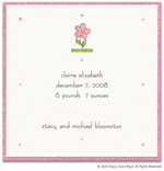 Stacy Claire Boyd Birth Announcement - Pink Daisy (55126)