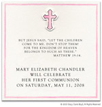 Stacy Claire Boyd Birth Announcement - Pale Peony Border (55128)