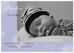 Digital Photo Birth Announcements by Take Note Designs - 5X7 Photo boy bubbles cardstock (TND-Q0960)