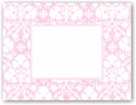Boatman Geller - Blank Stock Folded Notes - Pink Damask (#16300)