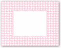 Boatman Geller - Blank Stock Folded Notes - Pink Houndstooth (#16303)
