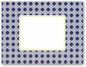 Boatman Geller - Blank Stock Folded Notes - Navy Lattice  (#16306)