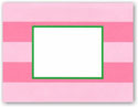 Boatman Geller - Blank Stock Folded Notes - Pink Rugby (#16309)