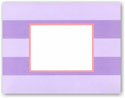 Boatman Geller - Blank Stock Folded Notes - Lavender Rugby (#16310)