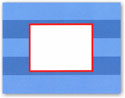Boatman Geller - Blank Stock Folded Notes - Blue Rugby (#16312)