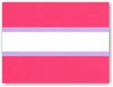 Boatman Geller - Blank Stock Folded Notes - Hot Pink & Lavender Stripe (#16314)
