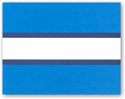 Boatman Geller - Blank Stock Folded Notes - Blue & Navy Stripe (#16316)