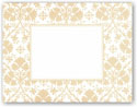 Boatman Geller - Blank Stock Folded Notes - Tan Damask (#16340)