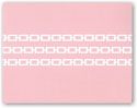 Boatman Geller - Blank Stock Folded Notes - Pink Chain Link (#16370)