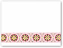 Boatman Geller - Blank Stock Folded Notes - Pale Pink Floral Band (#16377)