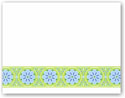 Boatman Geller - Blank Stock Folded Notes - Lime Floral Band (#16379)