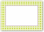 Boatman Geller - Blank Stock Large Flat Cards - Green Lattice  (#16403)