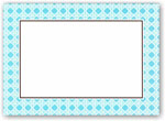 Boatman Geller - Blank Stock Large Flat Cards - Bright Blue Lattice (#16448)