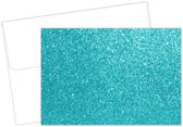 Teal Glitter Stationery/Thank You Notes by Great Papers