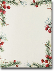Masterpiece Studios Imprintable Blank Stock - Pine & Berries Letterhead (966201)