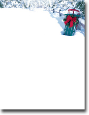 Masterpiece Studios Imprintable Blank Stock - Snowy Sled Letterhead (967247)