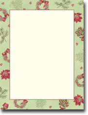 Masterpiece Studios Imprintable Blank Stock - Boughs & Berries Letterhead (967252)