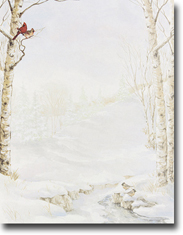Masterpiece Studios Imprintable Blank Stock - Winter Birch Letterhead (970051)