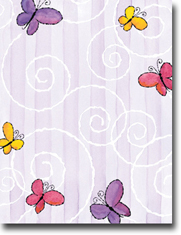 Masterpiece Studios Imprintable Blank Stock - Butterflies Letterhead (972261)