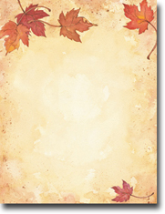Masterpiece Studios Imprintable Blank Stock - Fall Leaves Letterhead (972432)