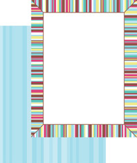 Masterpiece Studios Imprintable 2-Sided Blank Stock - Fun Stripes 2-Sided Letterhead (972472)