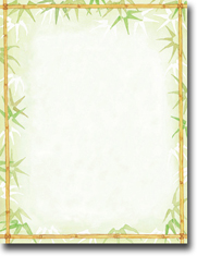 Masterpiece Studios Imprintable Blank Stock - Bamboo Leaves Letterhead (972592)