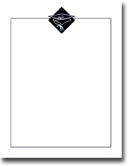 Masterpiece Studios Imprintable Blank Stock - Black Grad Hat Letterhead  (972639)