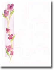 Masterpiece Studios Imprintable Blank Stock - Blossoms Letterhead (972654)