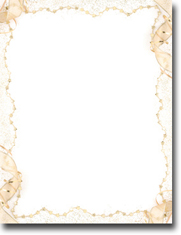 Imprintable Blank Stock - Gold Party Letterhead by Masterpiece Studios