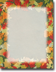 Masterpiece Studios Imprintable Blank Stock - Translucent Leaves Letterhead (972701)