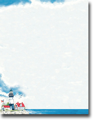 Masterpiece Studios Imprintable Blank Stock - Coastal Lighthouse Letterhead (972731)