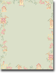 Masterpiece Studios Imprintable Blank Stock - Birds & Birdhouses Letterhead (972738)
