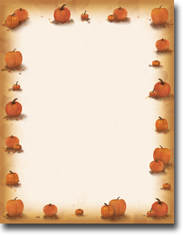 Masterpiece Studios Imprintable Blank Stock - Pumpkin Harvest Letterhead (972788)