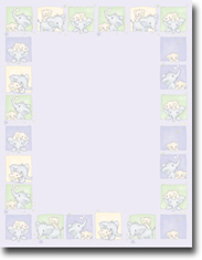 Masterpiece Studios Imprintable Blank Stock - Baby Elephants Letterhead (972809)