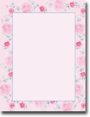 Masterpiece Studios Imprintable Blank Stock - Blooming Roses Letterhead (972812)