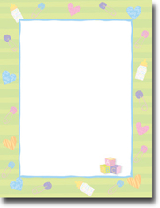 Masterpiece Studios Imprintable Blank Stock - Baby Love Letterhead (972874)