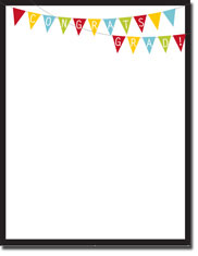 Masterpiece Studios Imprintable Blank Stock - Grad Bunting Letterhead