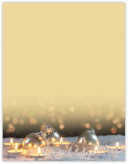 Holiday Glow Imprintable Blank Stock Holiday Letterhead by Masterpiece Studios
