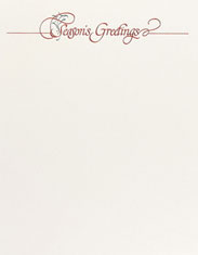 Masterpiece Studios Imprintable Foil Blank Stock - Season's Greetings Letterhead (962122)