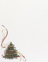 Masterpiece Studios Imprintable Foil Blank Stock - Tree W/Foil Ribbon Letterhead (962136)