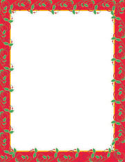Masterpiece Studios Imprintable Blank Stock - Holly Frame Letterhead  (967175)