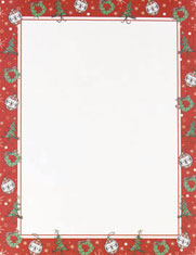 Masterpiece Studios Imprintable Blank Stock - Holiday Deco Letterhead (967196)