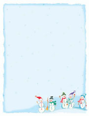 Masterpiece Studios Imprintable Blank Stock - Snow Friends Letterhead (967245)