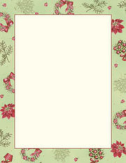 Masterpiece Studios Imprintable Blank Stock - Boughs & Berries Letterhead (967252)