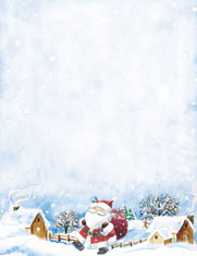 Masterpiece Studios Imprintable Blank Stock - Happy Santa Letterhead  (967264)