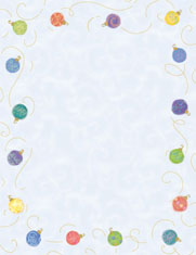 Masterpiece Studios Imprintable Blank Stock - Swirl Ornaments Letterhead   (967266)