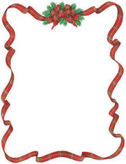 Masterpiece Studios Imprintable Blank Stock - Plaid Bow  Letterhead (967710)
