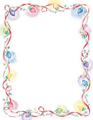 Masterpiece Studios Imprintable Blank Stock - Holiday Lights Letterhead  (969510)