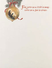 Masterpiece Studios Imprintable Blank Stock - Holy Family Letterhead Scripture (970003)