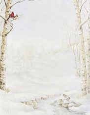 Masterpiece Studios Imprintable Blank Stock - Winter Birch Letterhead  (970051)